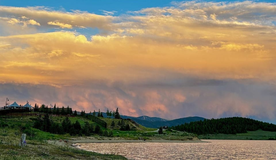 Big Colorado skies and mountain scenery surround Dillon
