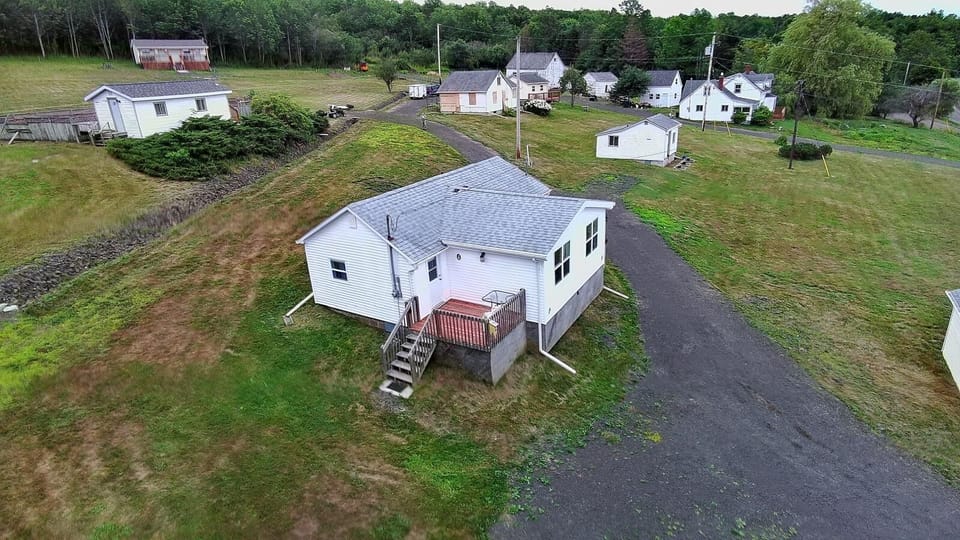 A drone view to Cabin #4