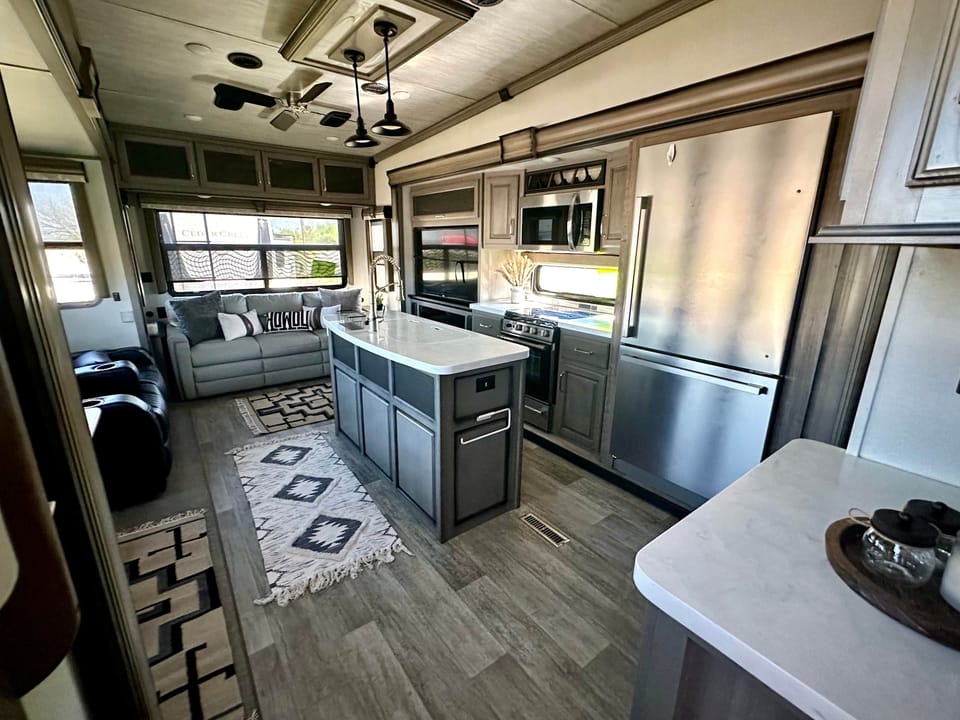 Kitchen Living area shared space
