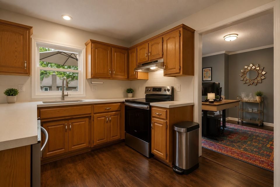 Well equipped kitchen ready for everyday meals and hosting.