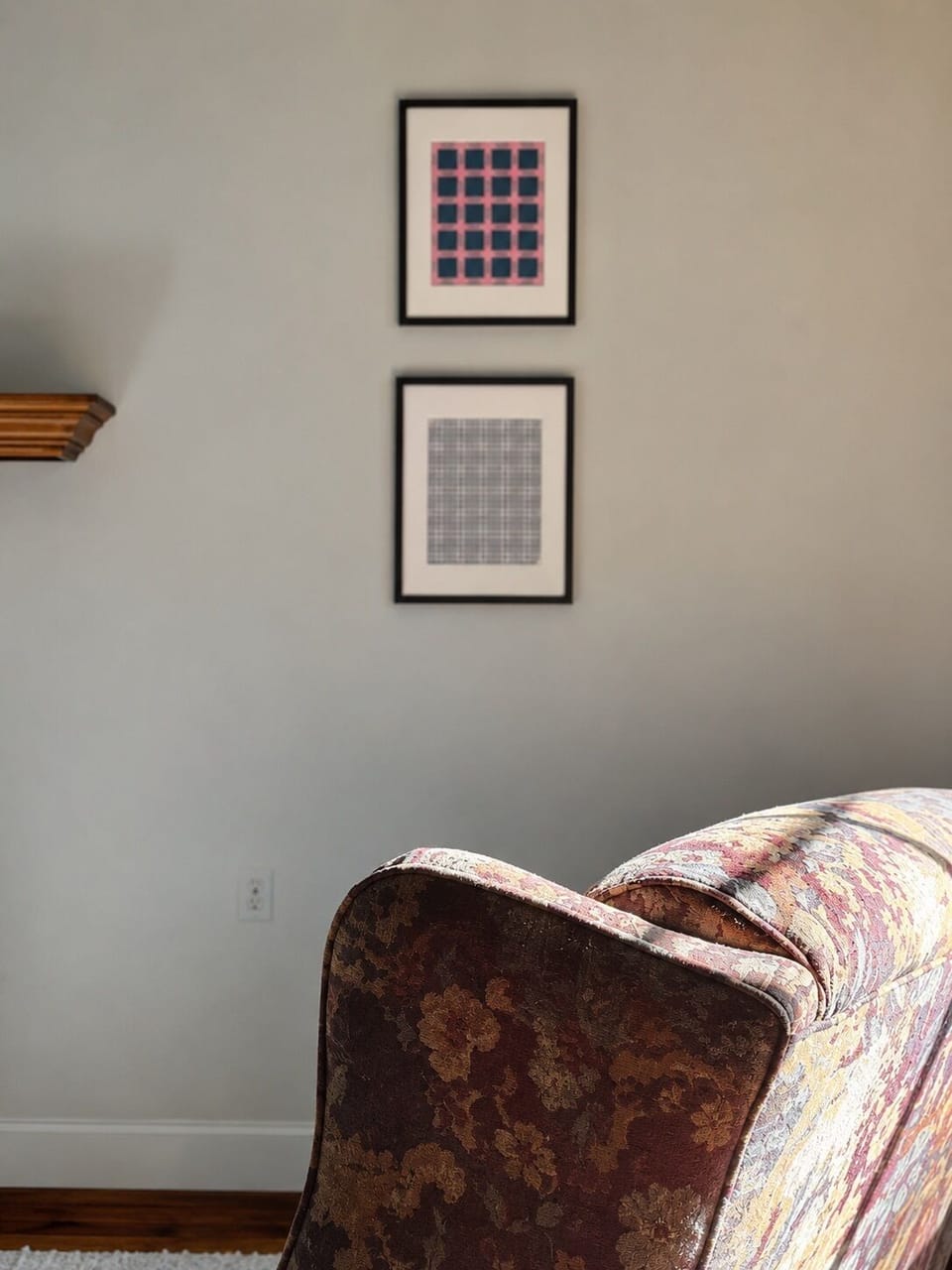Simple wall art accents adding subtle style and personality throughout the sp
