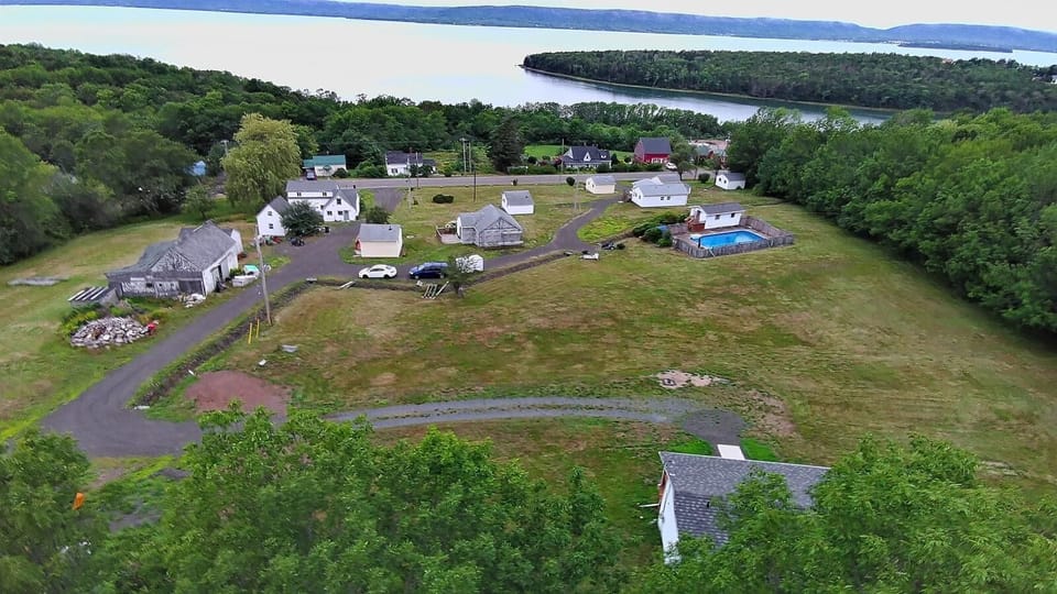 A drone view to all property
(Cabin #9 and Cabin #10 at below)