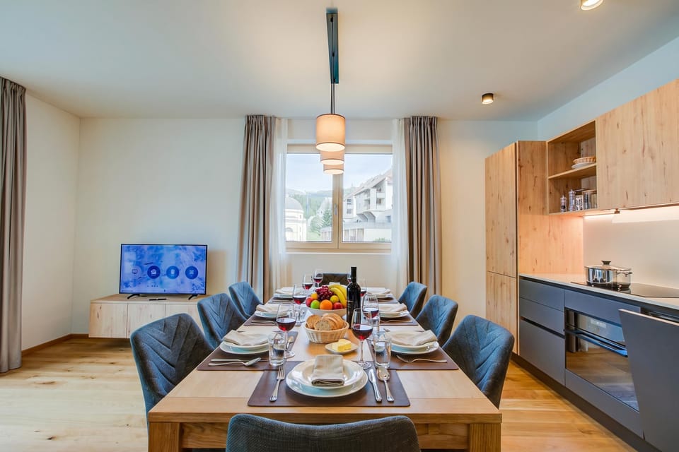 Kitchen and dining area