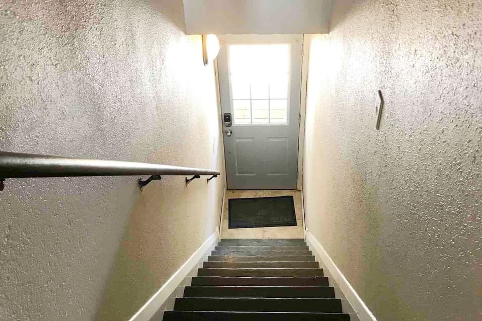 Entrance door to your unit has full set of stairs.
