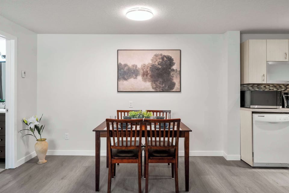 Inviting dining space near Bridgeland cafés and restaurants