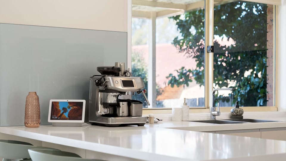Start your morning with a fresh coffee in the sunny breakfast nook.