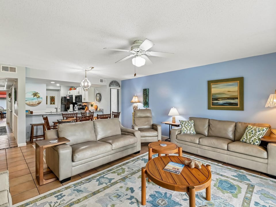 Living Area - Queen Sleeper Sofa