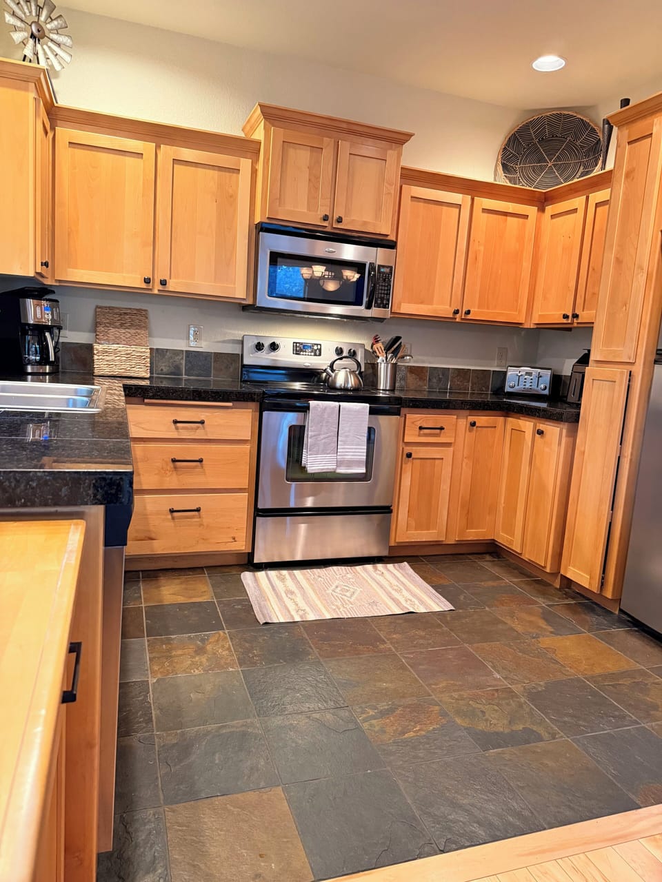 large fully equipped kitchen