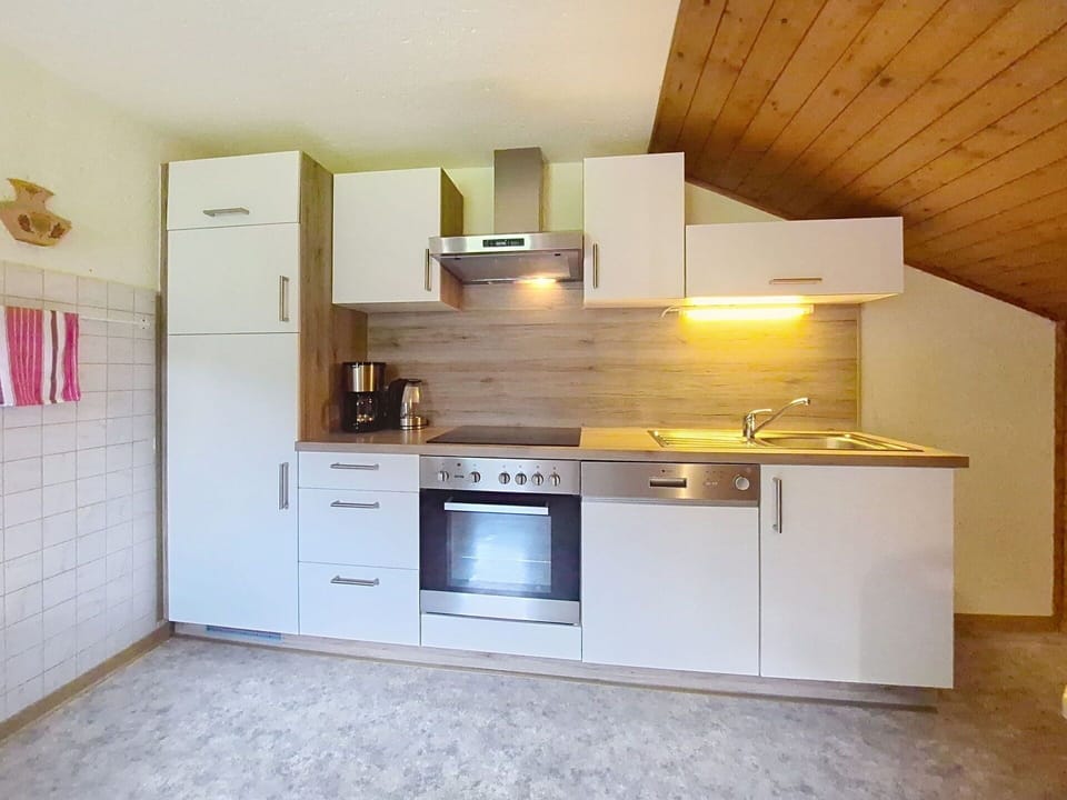 Kitchen, Kitchen Appliance, Flooring, Countertop, Wood, Interior Design, Cabinetry, Major Appliance, Furniture, Floor