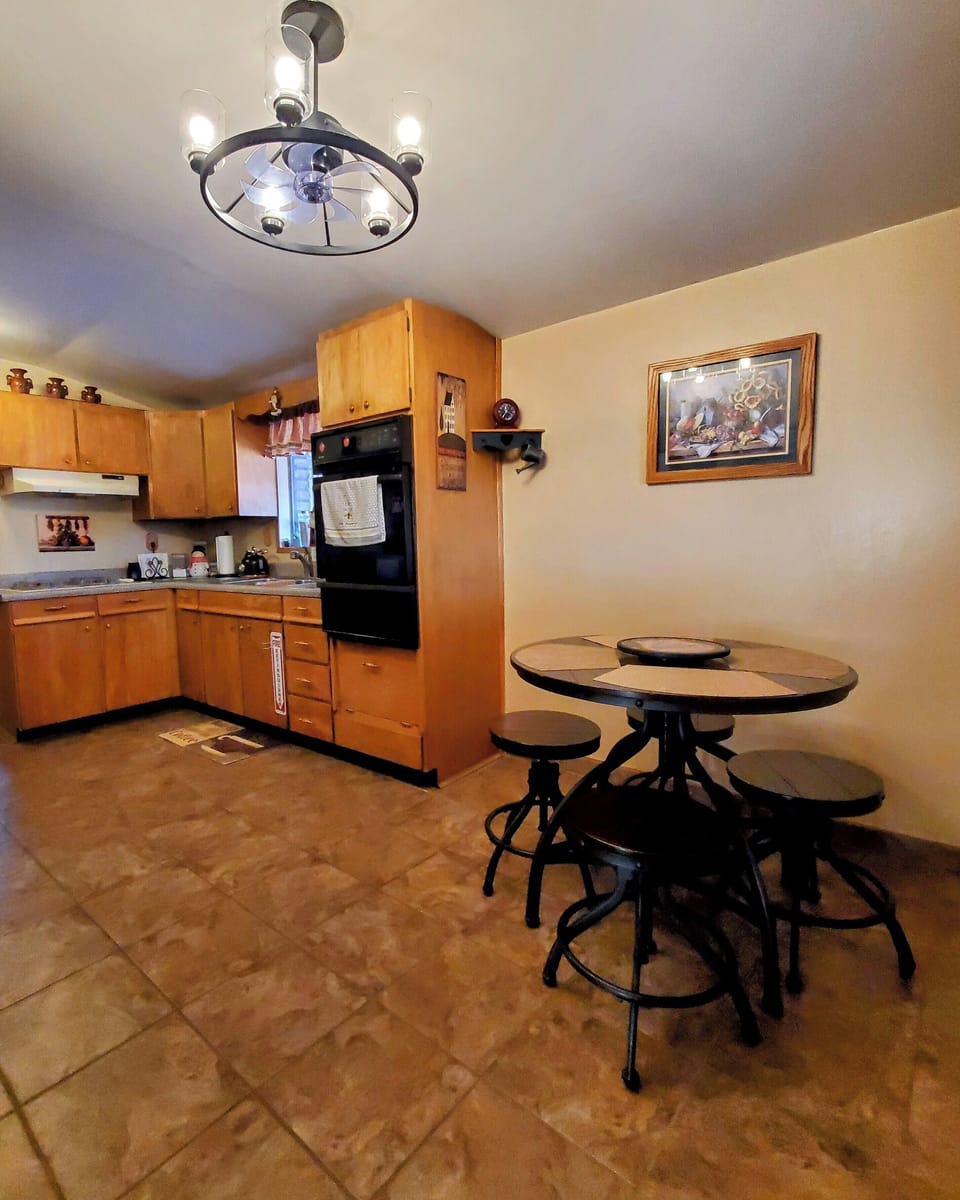 Kitchen dining area.