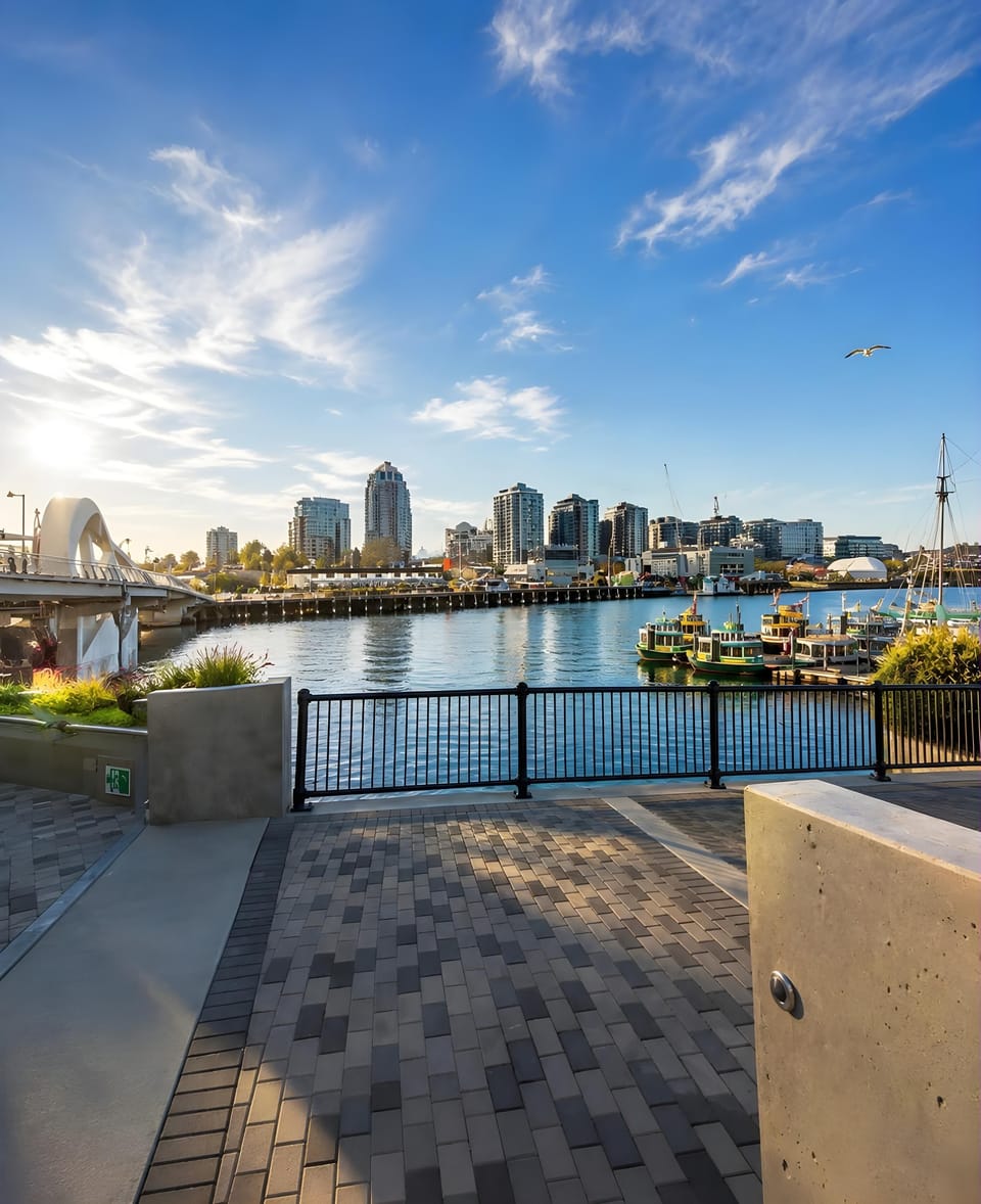 Direct access to waterfront walking trails right outside the front door for daily exercise.