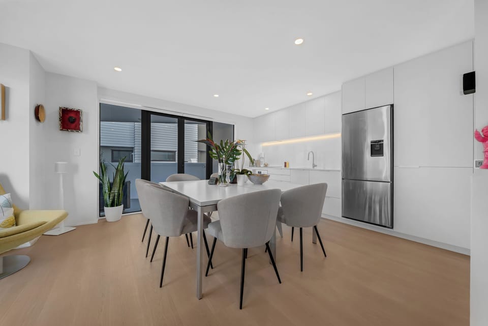Kitchen/Dining/Laundry behind Doors