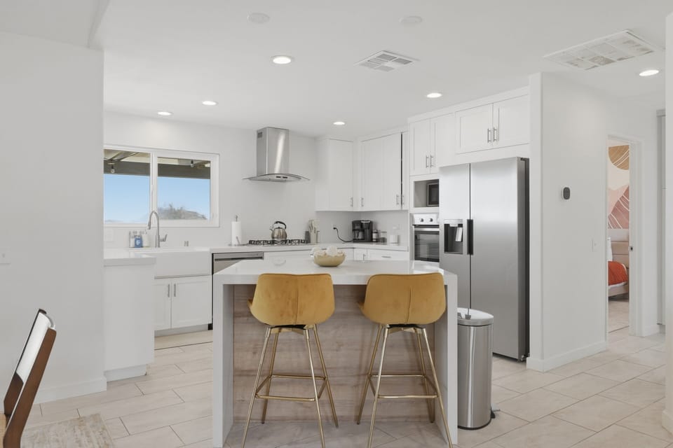 Indoors, Kitchen, Kitchen Island, Floor, Appliance