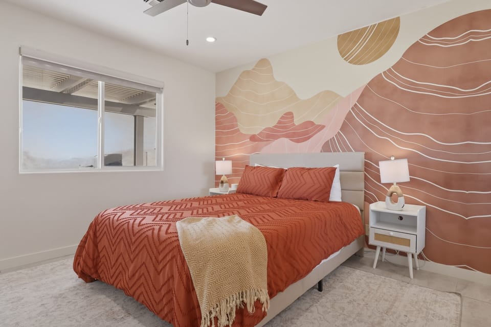 Indoors, Lamp, Home Decor, Bed, Furniture
