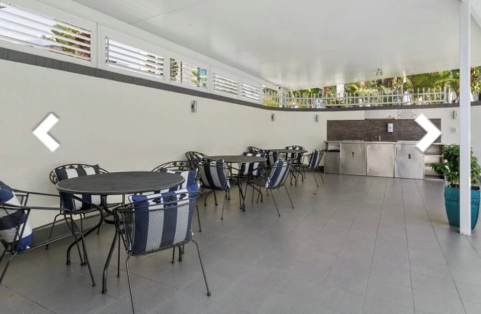Communal BBQ area with outdoor Kitchen and covered pergola 