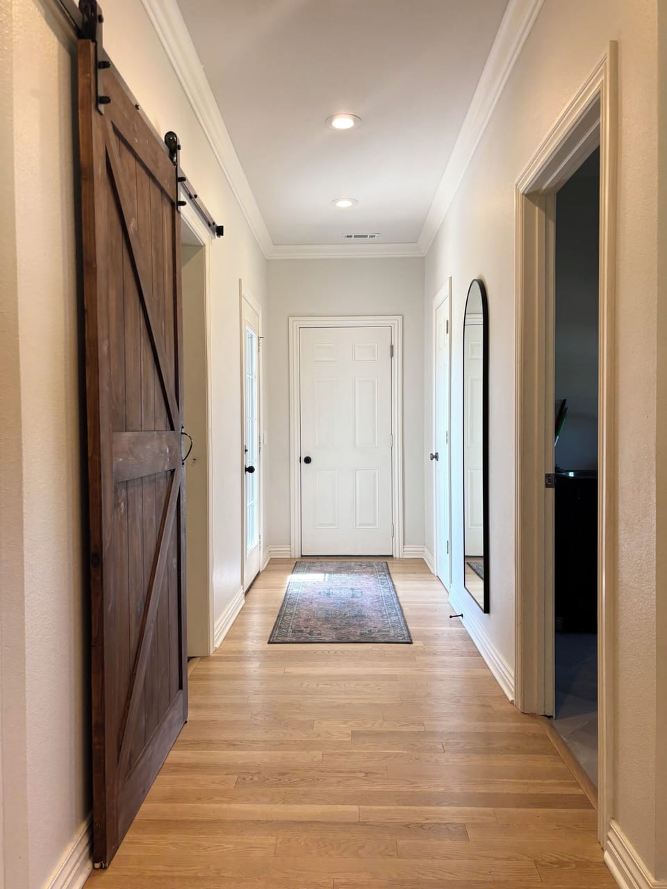 Entrance to the house from the garage 
