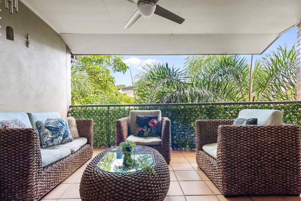 Enjoy the peaceful, private large balcony
