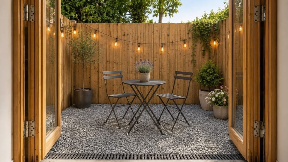 Private Outdoor Courtyard with Bistro Seating