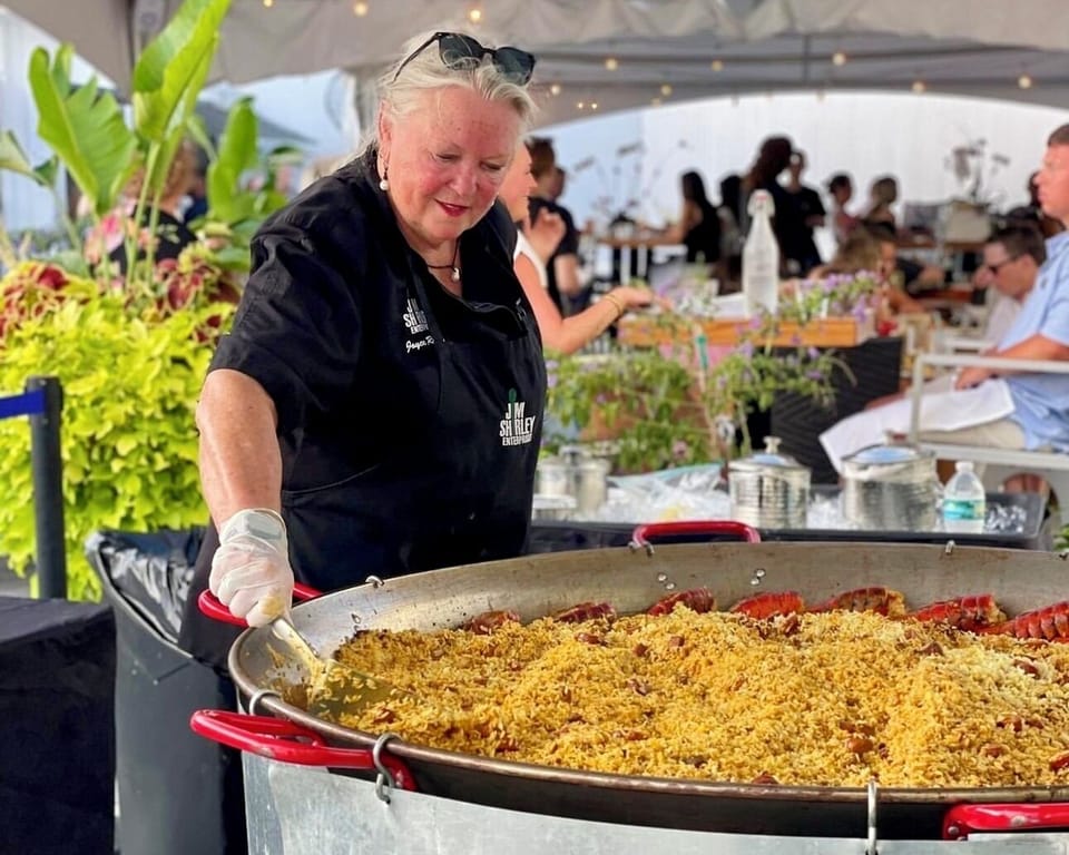 Enjoy Chef Joyce's (aka The Paella Queen) legendary specialty every Tuesday and Thursday evening at 87 Central in Seaside. She starts taking orders for her Paella at 5:30 pm and it's ready to go by 7pm. Sells out early so get your order in!