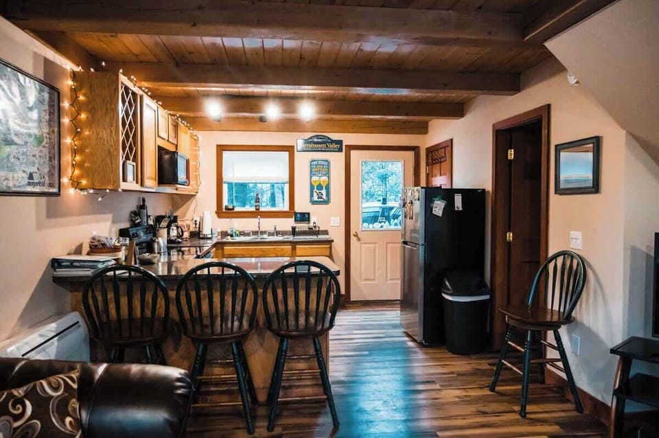 Open concept kitchen and living space