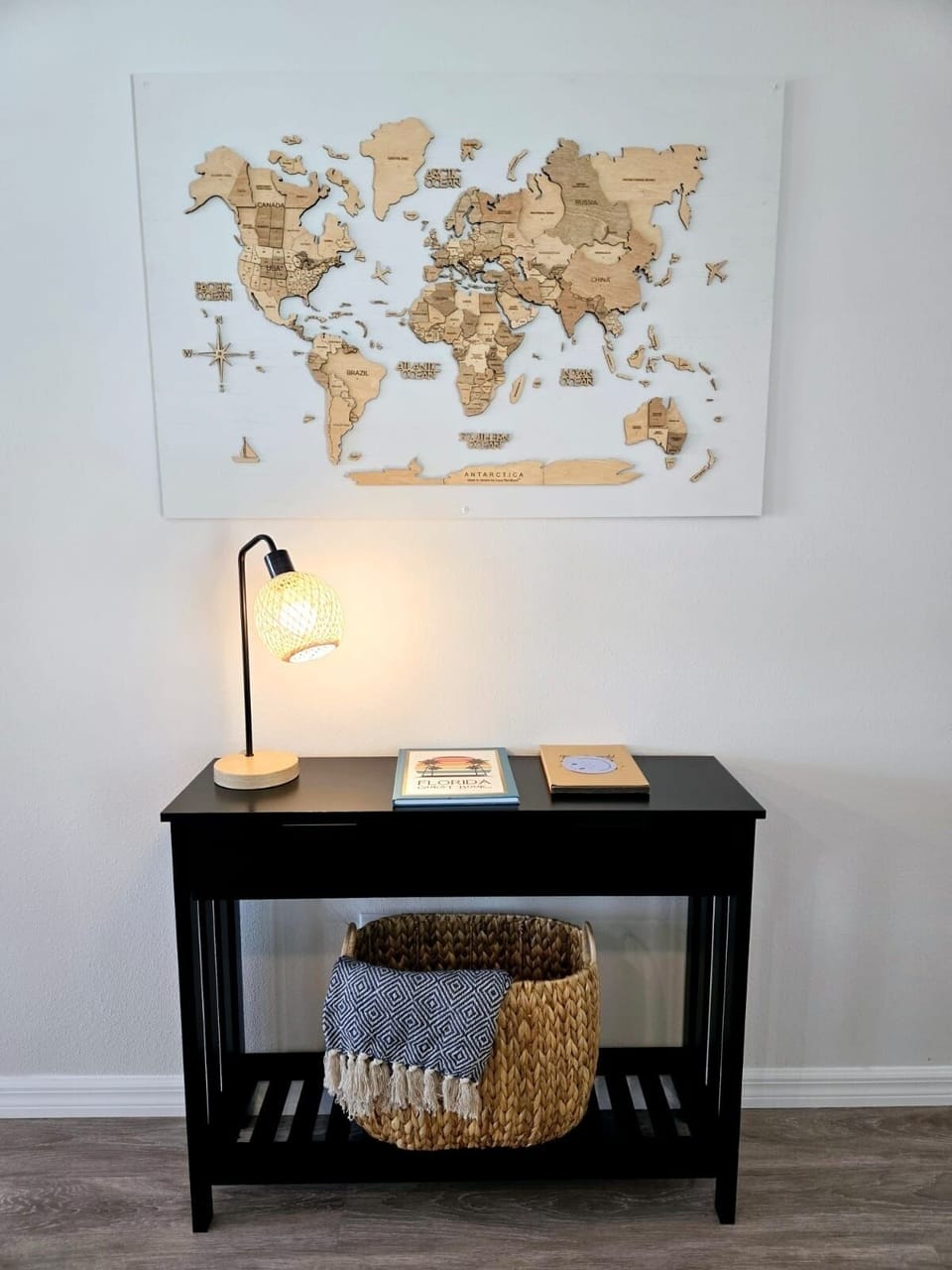 Furniture, Table, Indoors, Art, Painting