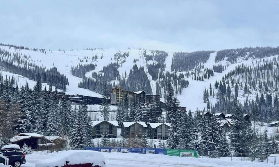View from condo parking lot.