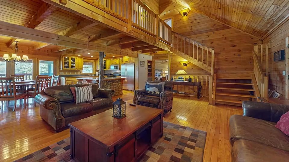 Cabin Rental Living Area