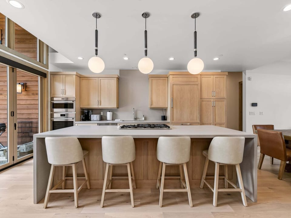 Prepare memorable meals in the gourmet kitchen, complete with luxury appliances