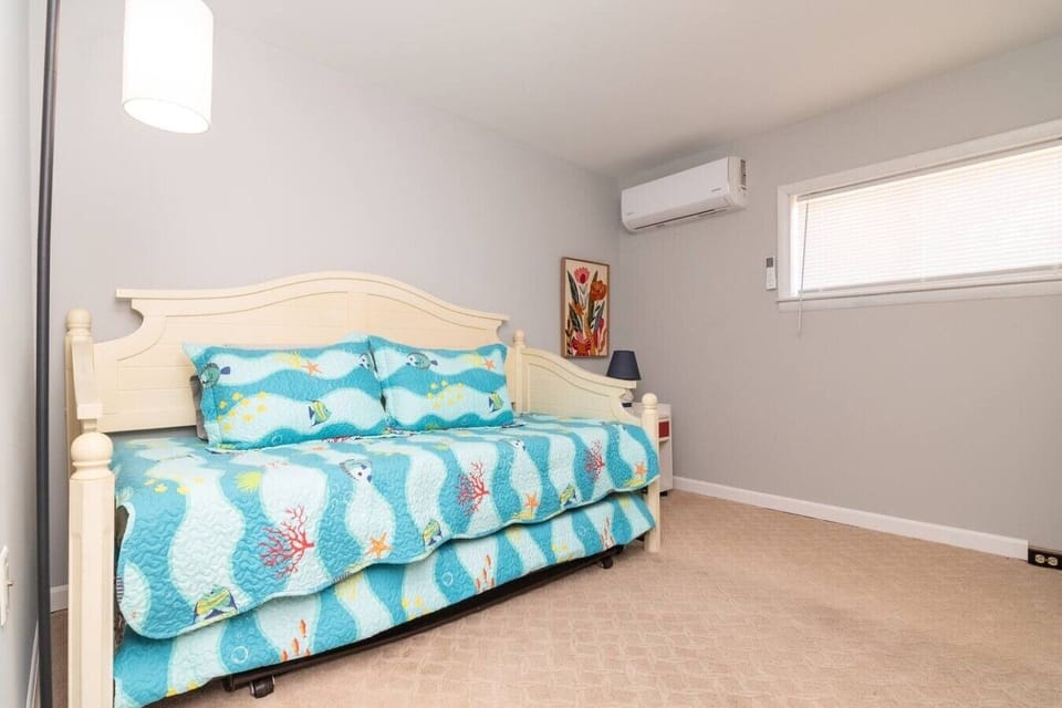 Twin bedroom that`s perfect for children, friends, or additional guests.