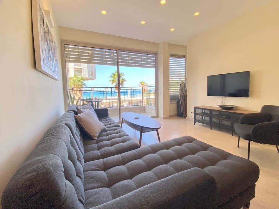 Comfortable sofa. T.V with cable tv and VOD service