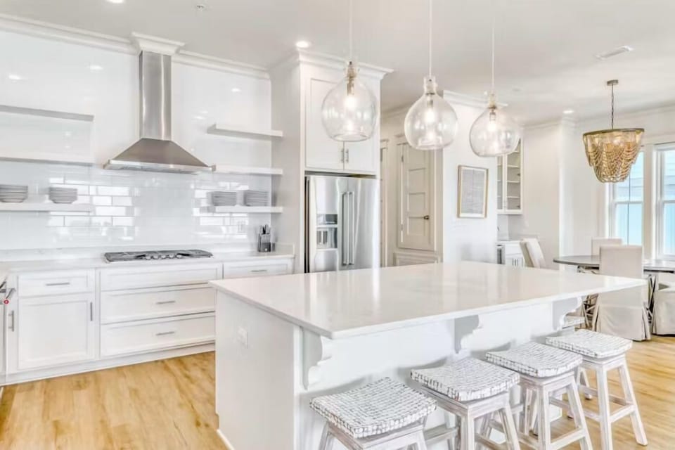 Kitchen With Island Seating Available