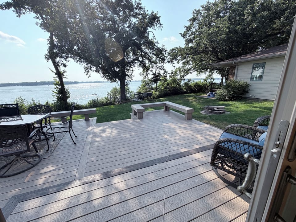 Lake view from the deck