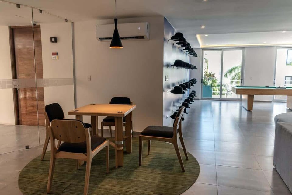 Enjoy a meal in the cozy dining area.