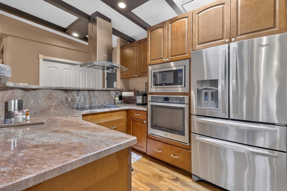 Indoors, Floor, Flooring, Kitchen, Appliance