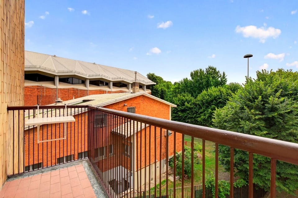 View from the balcony and drying rack
