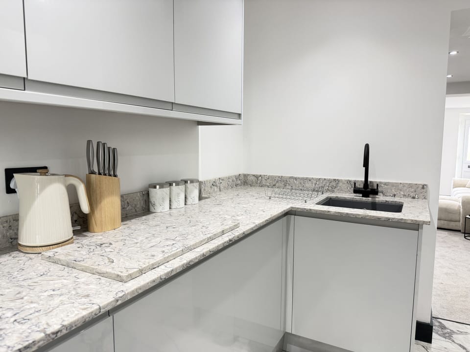 Sink and chopping board