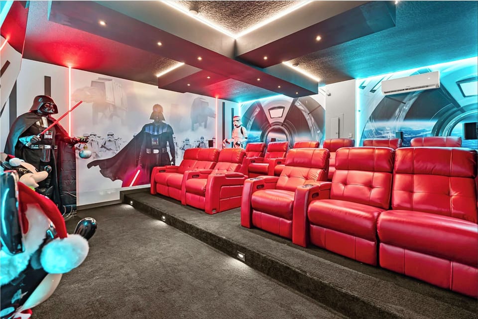 Private Star Wars movie theater.