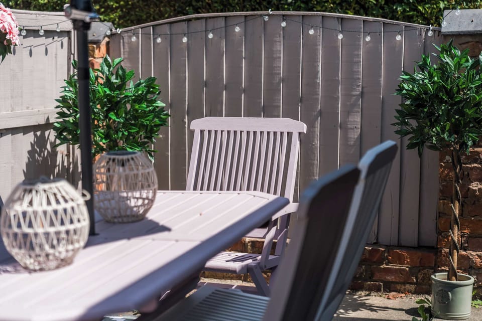 Enjoy the garden, where you can dine and enjoy being outdoors in your private garden.