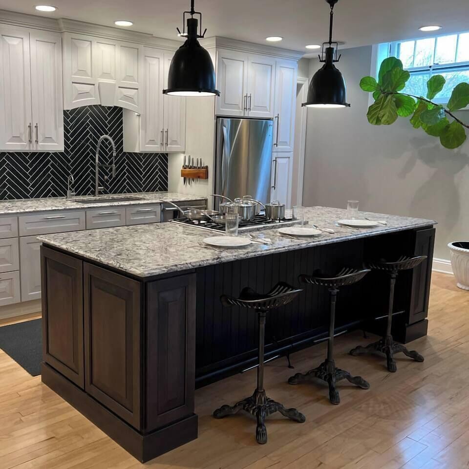 Quartz countertops, gas range, dishwasher and new stainless steel appliances. You'll have all the silverware, pots, pans and plates you need to cook yourself dinner from scratch in style.
