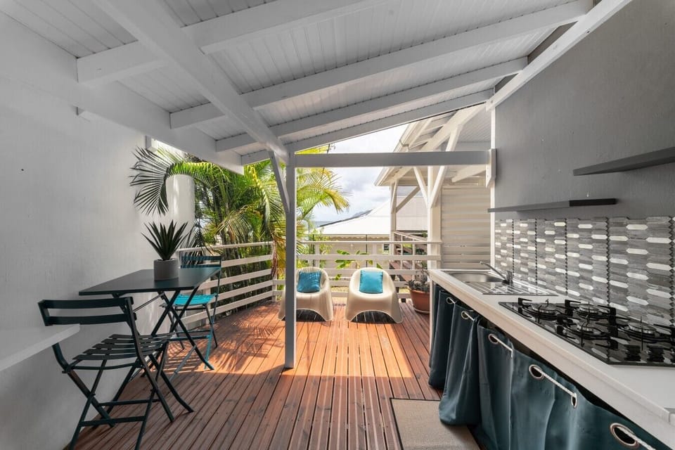 Studio Mon Petit Paradis | Terrasse & Cuisine