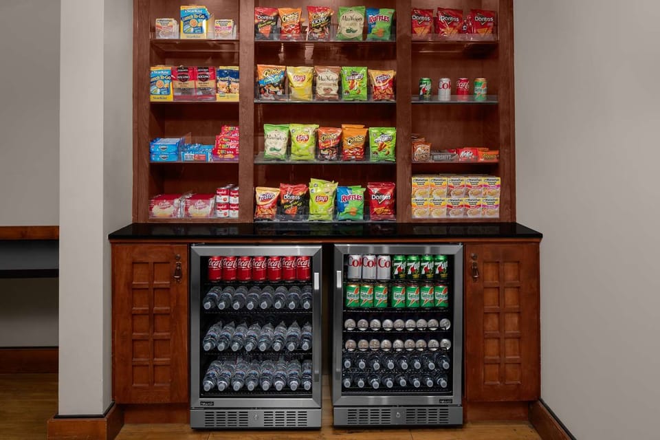 Grab late-night snacks and chilled drinks without leaving.