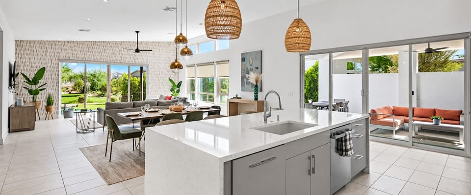 Chic Desert Oasis open concept