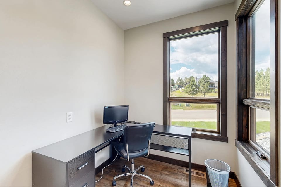 Office space off of kitchen at Eagles Nest on 17