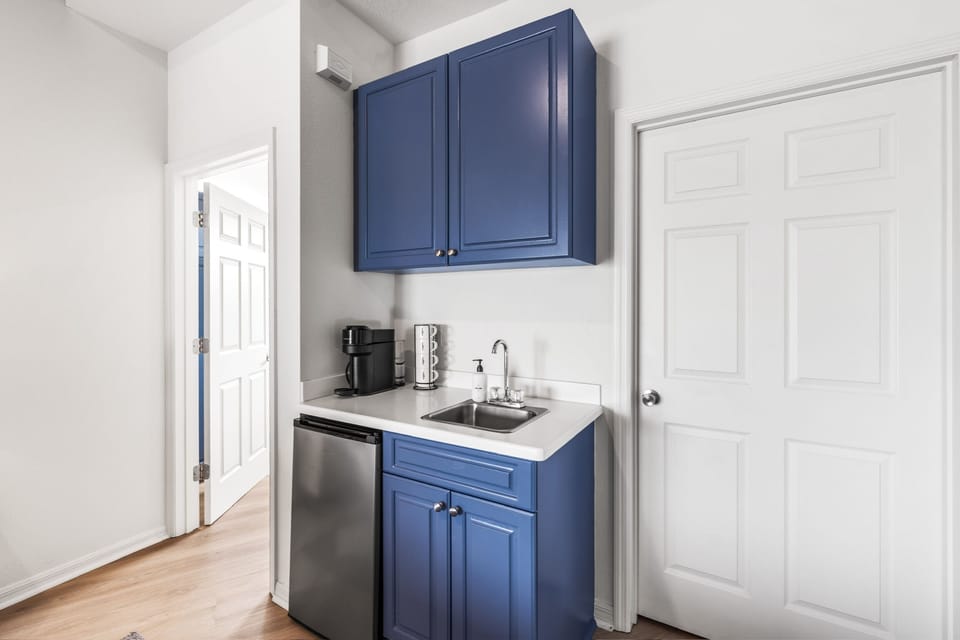 Coffee bar and Mini Fridge in the 3rd floor master suite