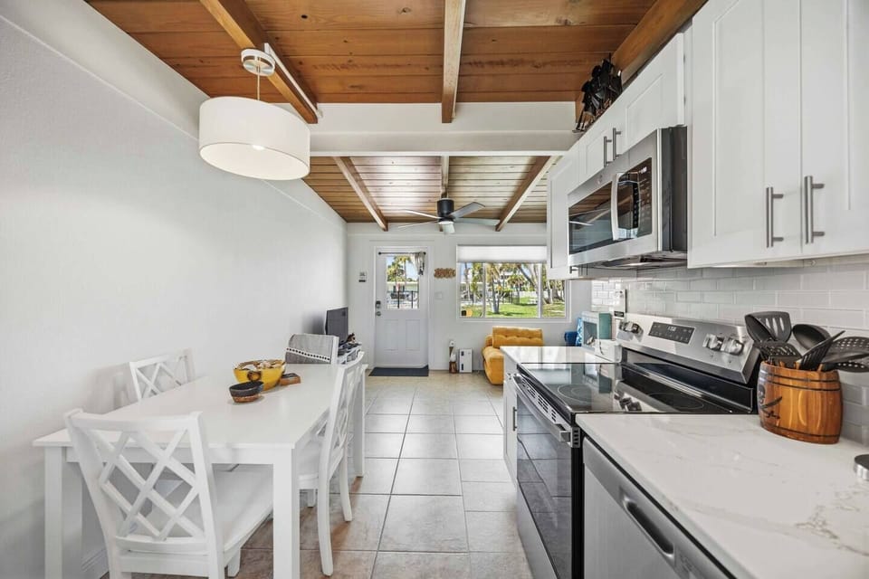 Drop anchor and gather around the table—perfect for family meals, card games, and swapping tales after a day on the water.