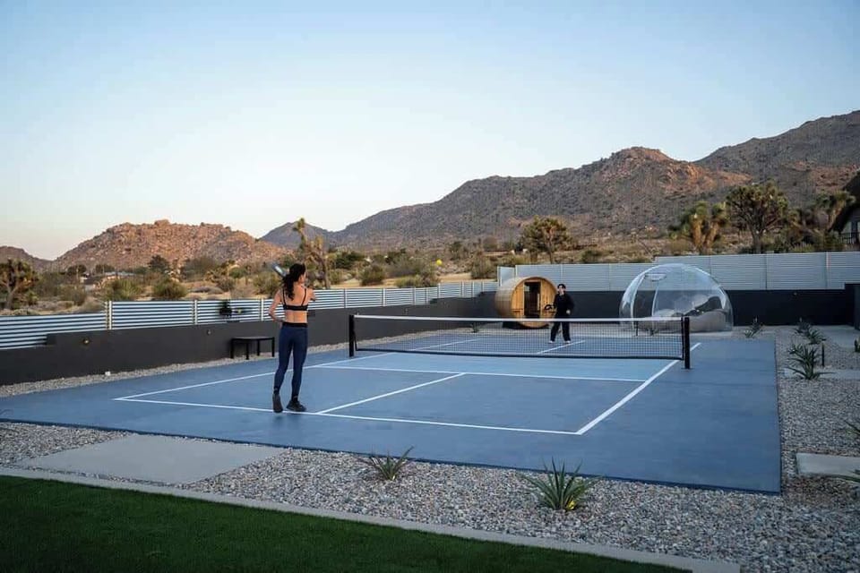 Pickleball with panoramic views