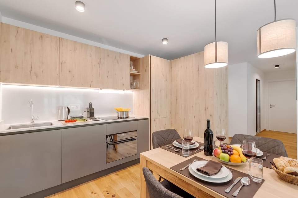 Kitchen and dining area