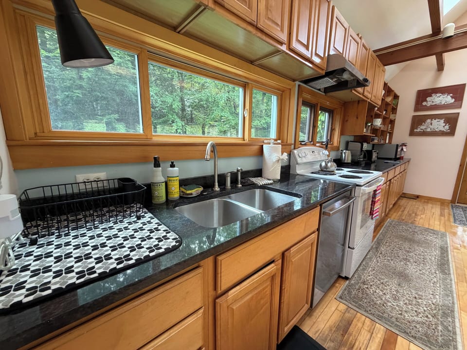 Fully stocked kitchen