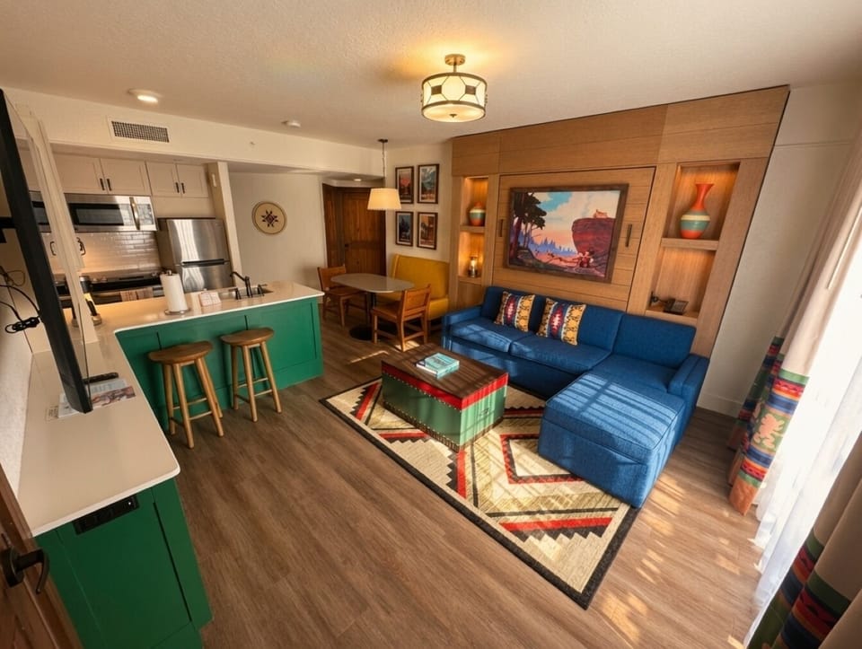Living Area • Kitchen & Dining