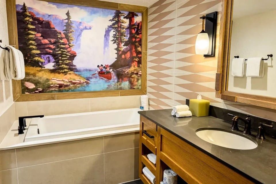 Primary Bathroom • Whirlpool Tub + Vanity